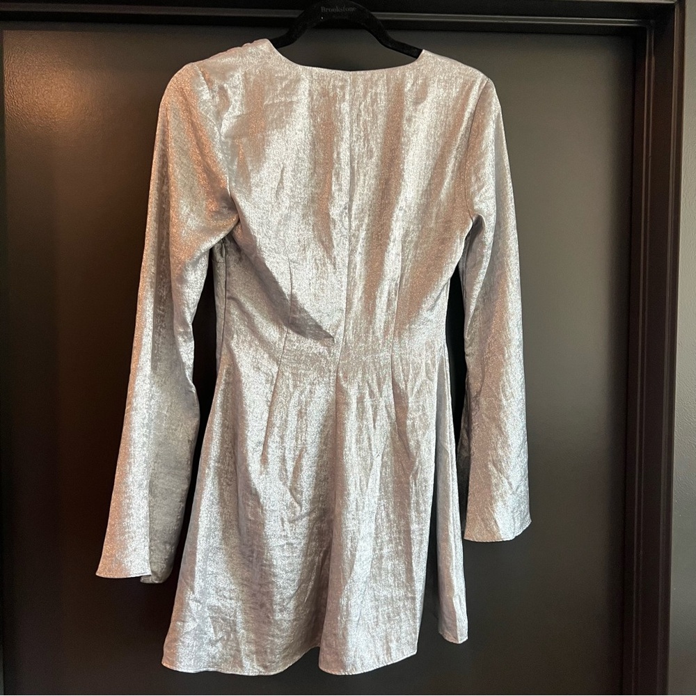 LOBA Lizzie Mini Dress in Silver Size XS NEW! New with tags! - Picture 9 of 9